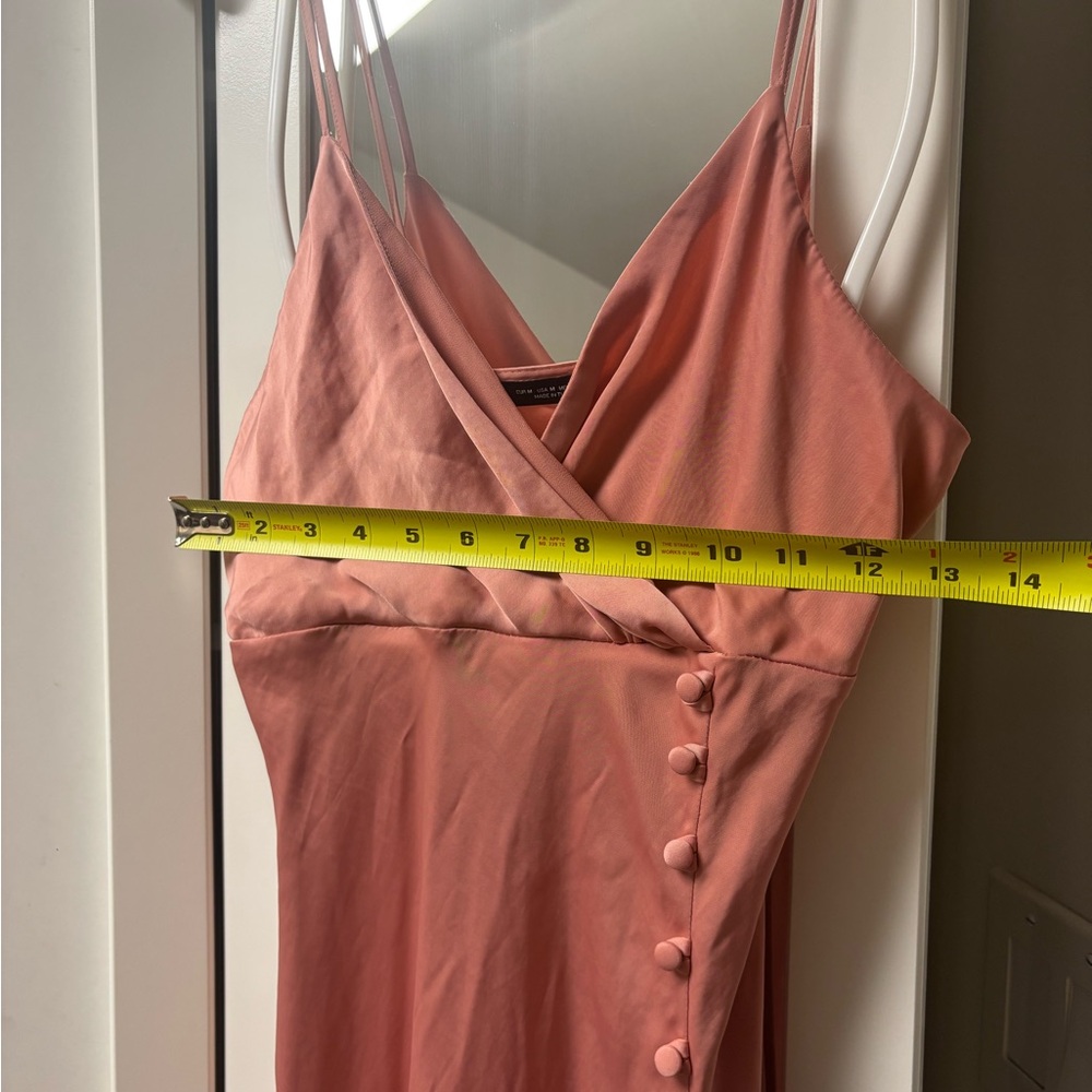 Zara Pink Dress with Button Detail - Picture 6 of 7
